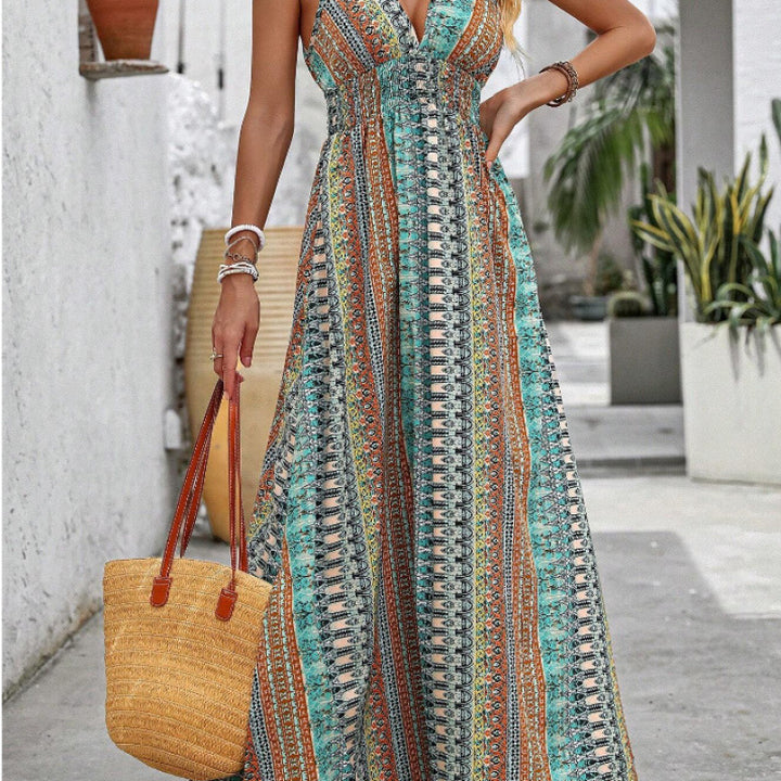 Dame Bohemisk Chic Maxi Klänning Eva Jonsson-Eva Jonsson