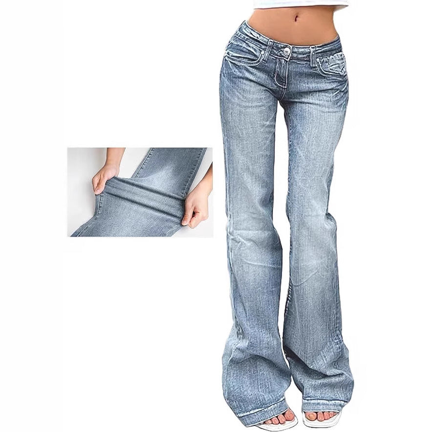 Dame Bootcut-jeans med flexibel passform och hög midja Mirla-Eva Jonsson