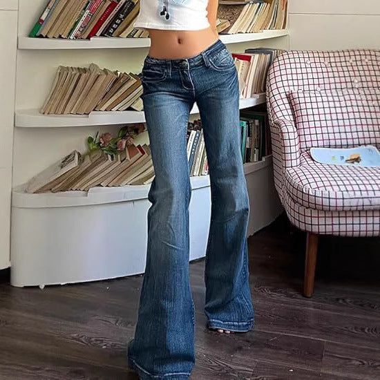 Dame Bootcut-jeans med flexibel passform och hög midja Mirla-Eva Jonsson