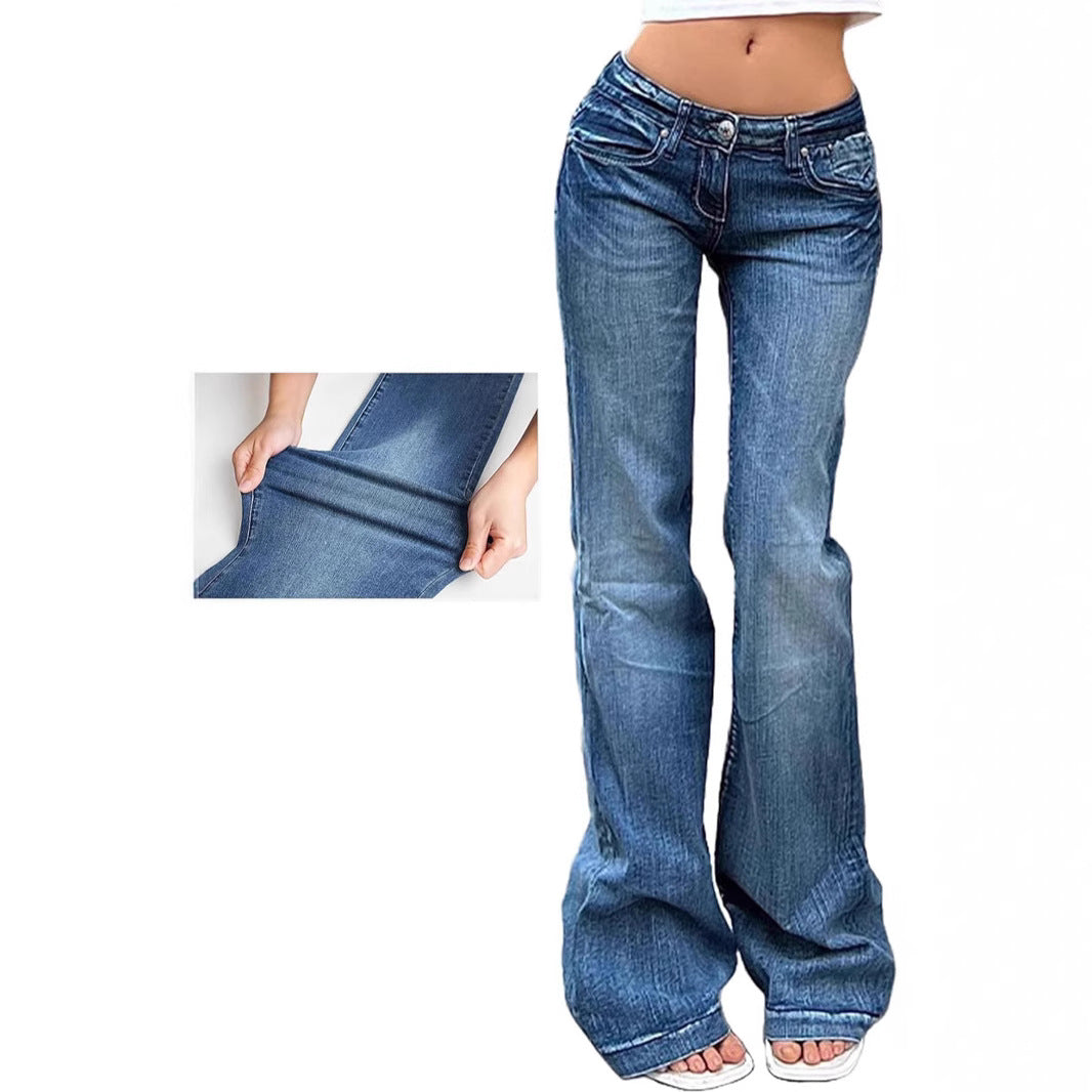 Dame Bootcut-jeans med flexibel passform och hög midja Mirla-Eva Jonsson