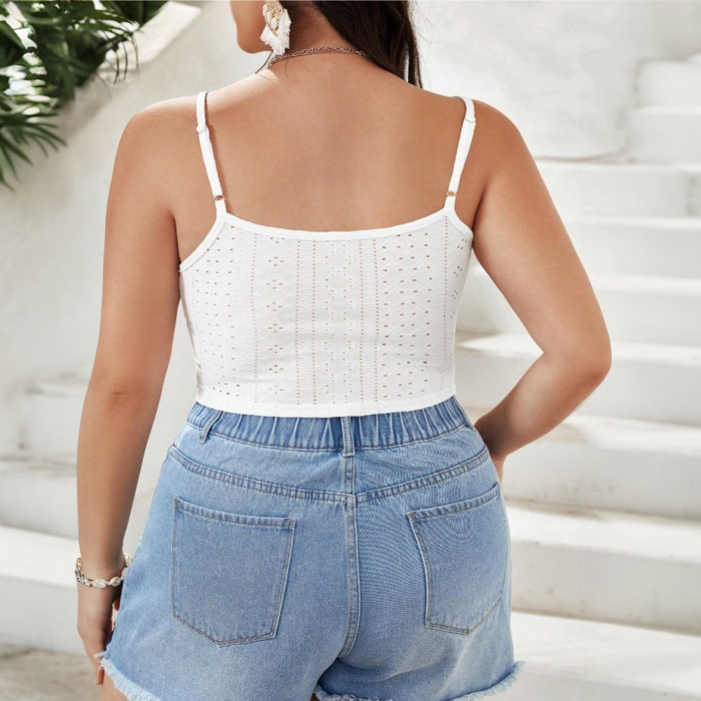 Dame Broderat Crop-Top Mirla-Eva Jonsson
