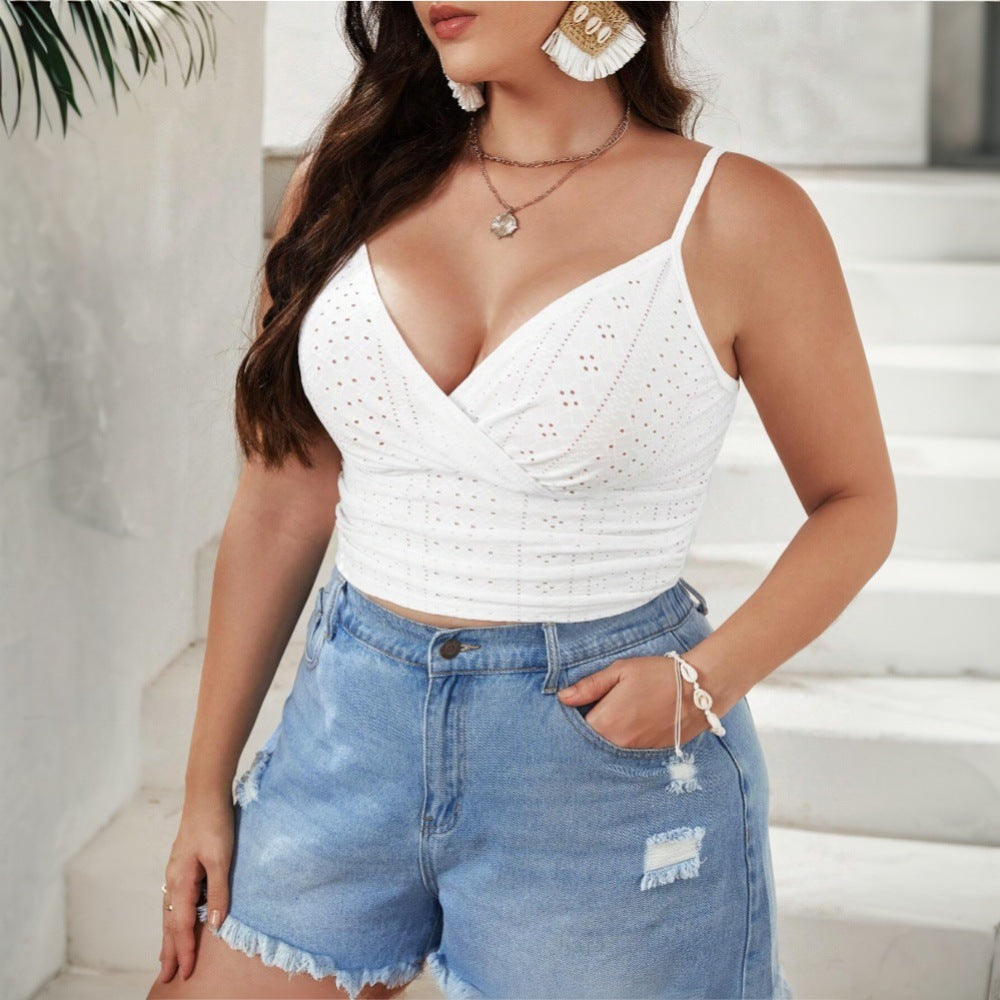 Dame Broderat Crop-Top Mirla-Eva Jonsson