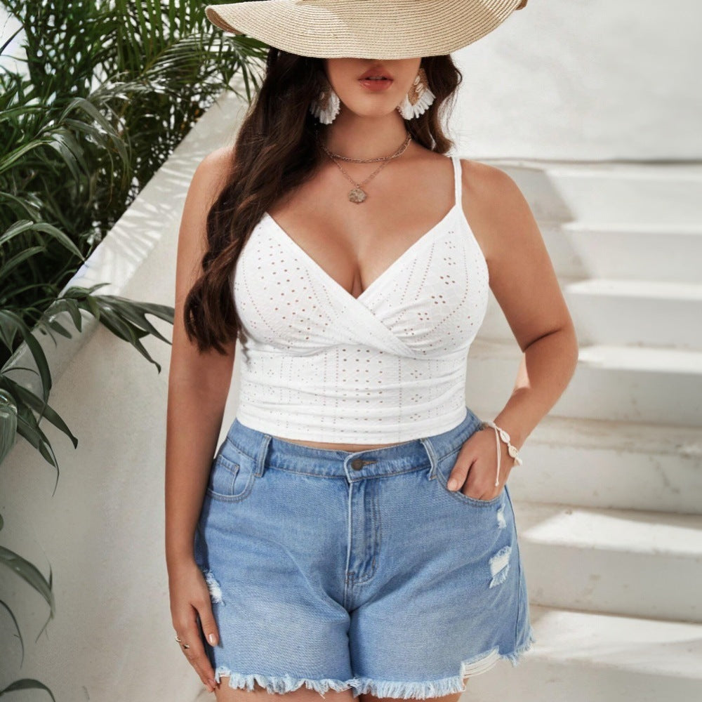 Dame Broderat Crop-Top Mirla-Eva Jonsson
