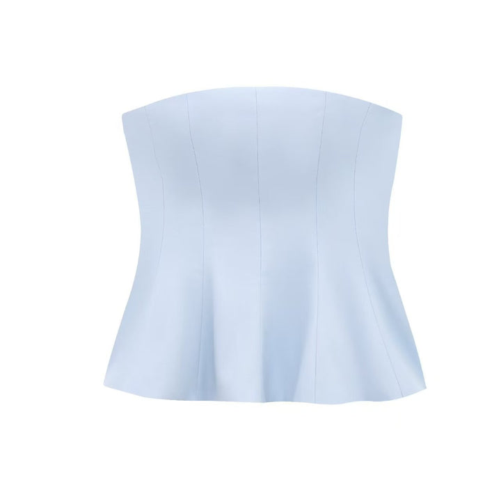 Dame Bustier-top med figursydd snitt och elegant plissering Mirla-Eva Jonsson