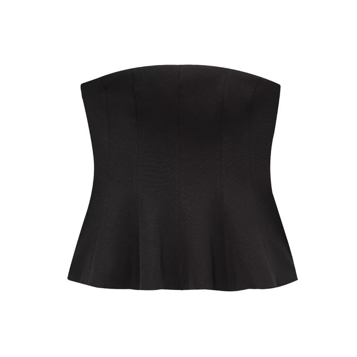 Dame Bustier-top med figursydd snitt och elegant plissering Mirla-Eva Jonsson