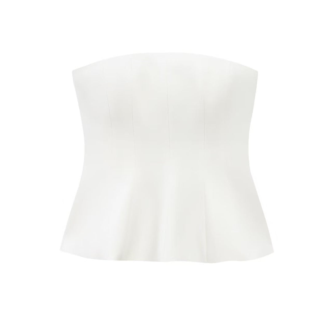 Dame Bustier-top med figursydd snitt och elegant plissering Mirla-Eva Jonsson