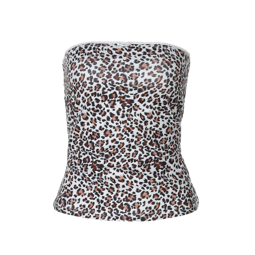 Dame Bustier-top med leopardmönster Mirla-Eva Jonsson