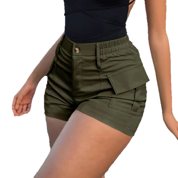 Dame Cargo-short med hög midja och praktiska fickor Mirla-Eva Jonsson