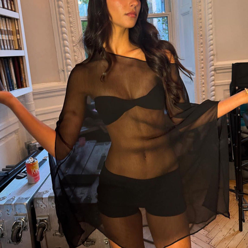 Dame Chiffon Överdrag med eleganta ärmhål Mirla-Eva Jonsson