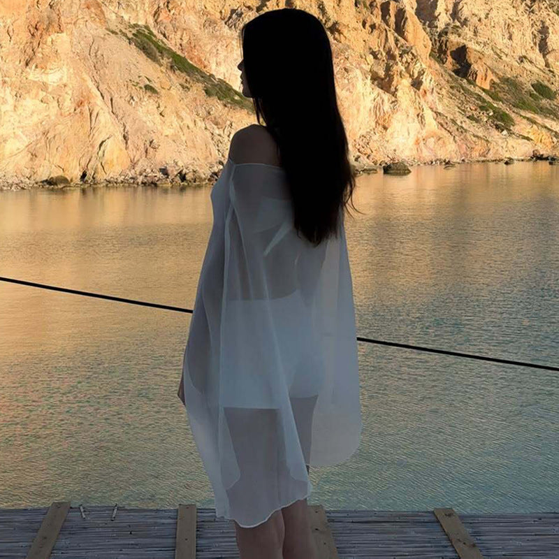 Dame Chiffon Överdrag med eleganta ärmhål Mirla-Eva Jonsson