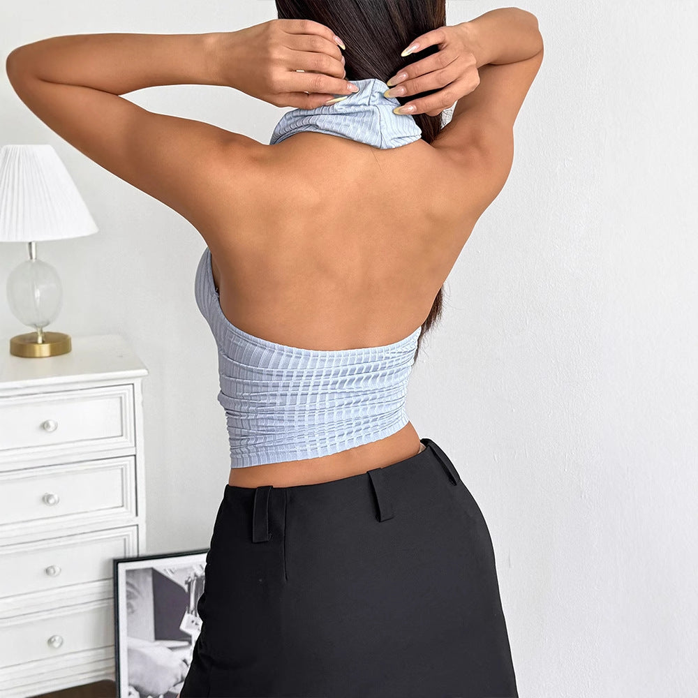 Dame Cowl-Neck Top med raffinerade rynkeffekter Mirla-Eva Jonsson