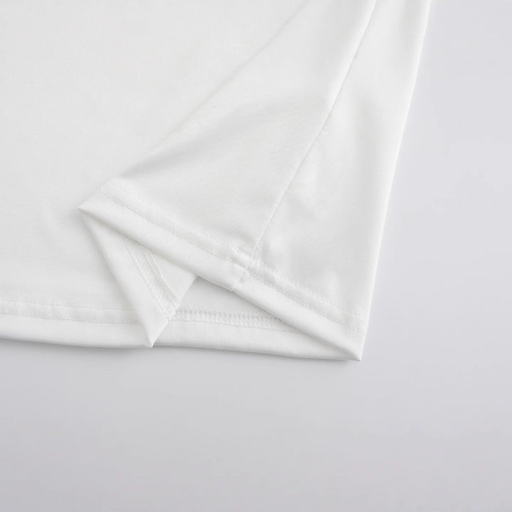 Dame Crop-T-Shirt med bedårande rådjurmotiv och ömt slingdetalj Mirla-Eva Jonsson