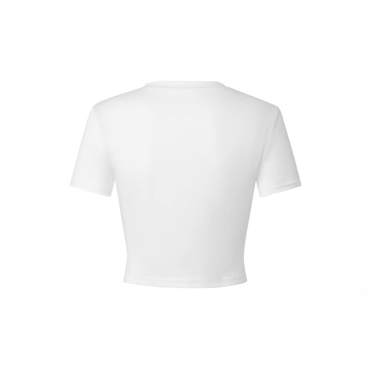 Dame Crop-T-Shirt med inspirerande text och avslappnad passform Mirla-Eva Jonsson