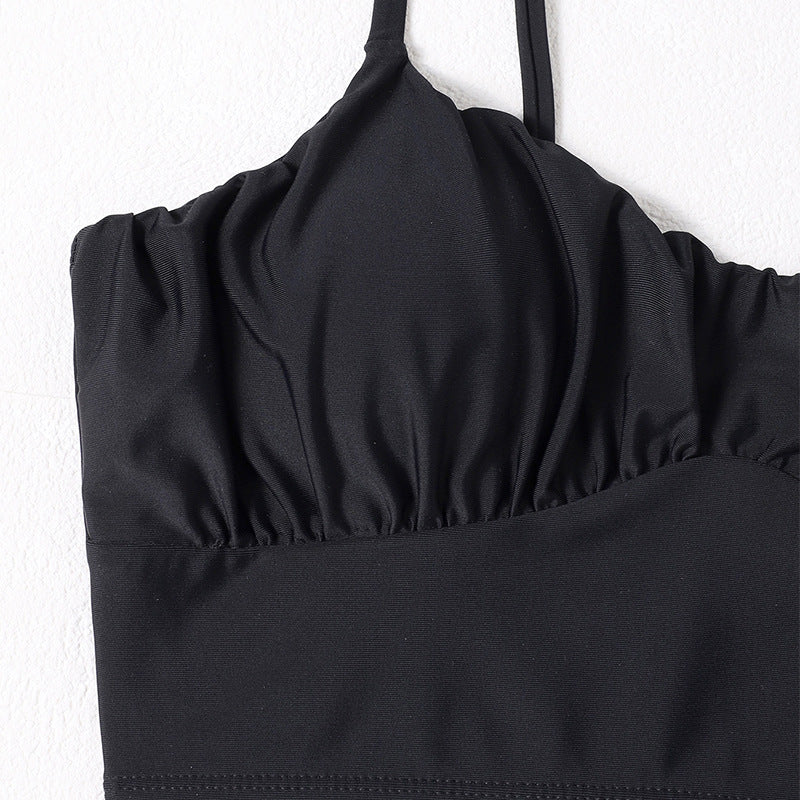 Dame Crop-Top Bikiniöverdel med justerbara band och sportig design Mirla-Eva Jonsson