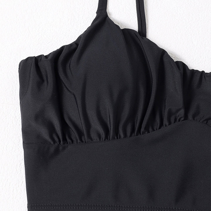 Dame Crop-Top Bikiniöverdel med justerbara band och sportig design Mirla-Eva Jonsson