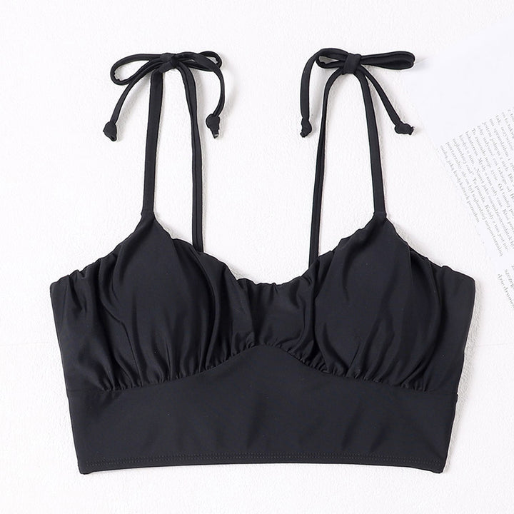 Dame Crop-Top Bikiniöverdel med justerbara band och sportig design Mirla-Eva Jonsson
