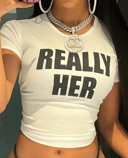 Dame Crop-Top med blommigt grafiskt tryck och kroppsnära skärning Mirla-Eva Jonsson