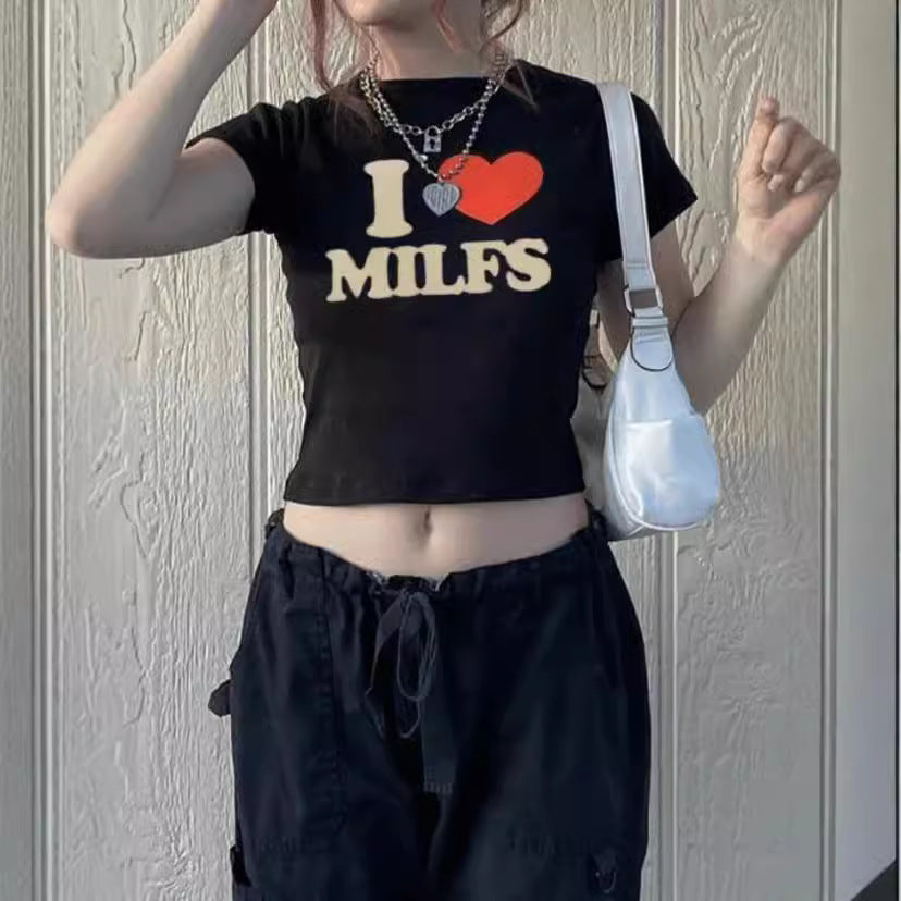 Dame Crop-Top med blommigt grafiskt tryck och kroppsnära skärning Mirla-Eva Jonsson