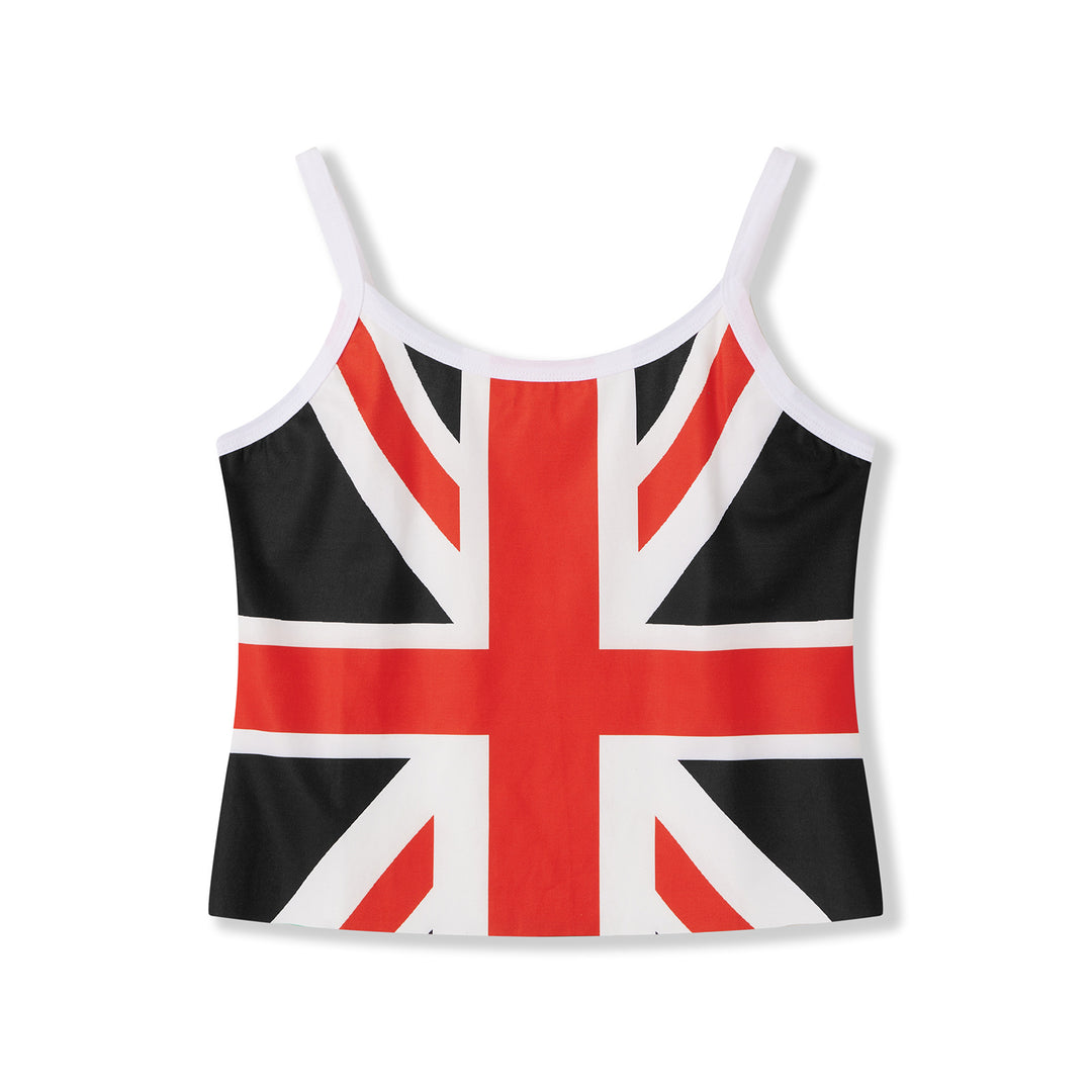 Dame Crop-Top med brittiskt motiv Mirla-Eva Jonsson