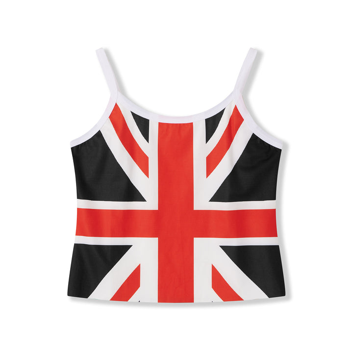 Dame Crop-Top med brittiskt motiv Mirla-Eva Jonsson