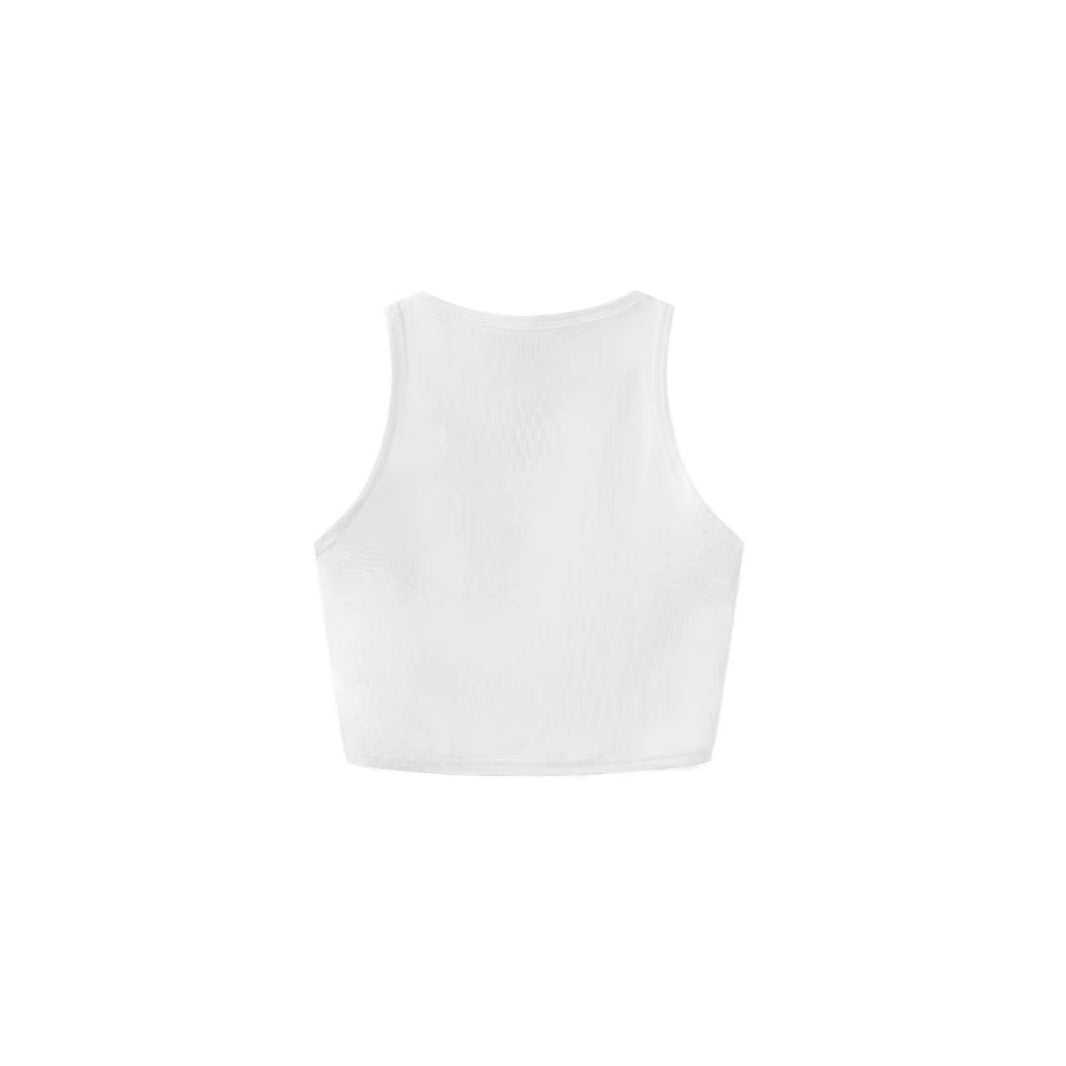 Dame Crop Top med fräsch citronsmönster och avslappnad passform Mirla-Eva Jonsson