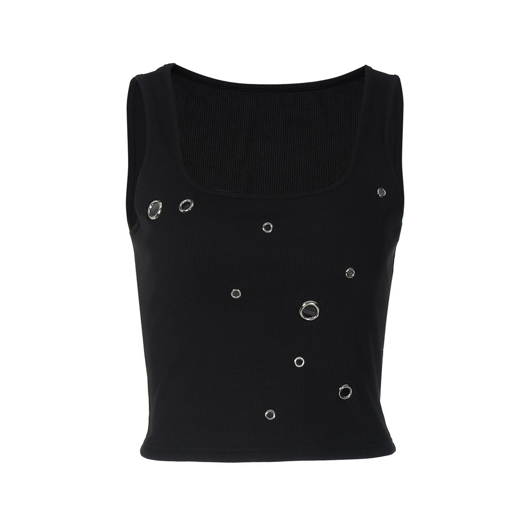 Dame Crop-Top med iögonfallande ringdetalj Mirla-Eva Jonsson