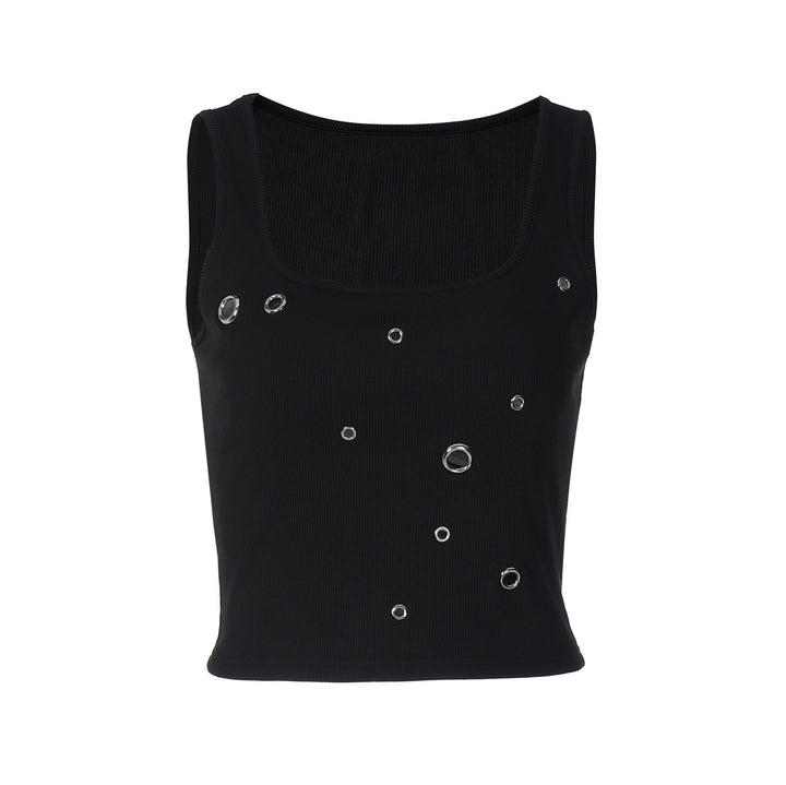 Dame Crop-Top med iögonfallande ringdetalj Mirla-Eva Jonsson