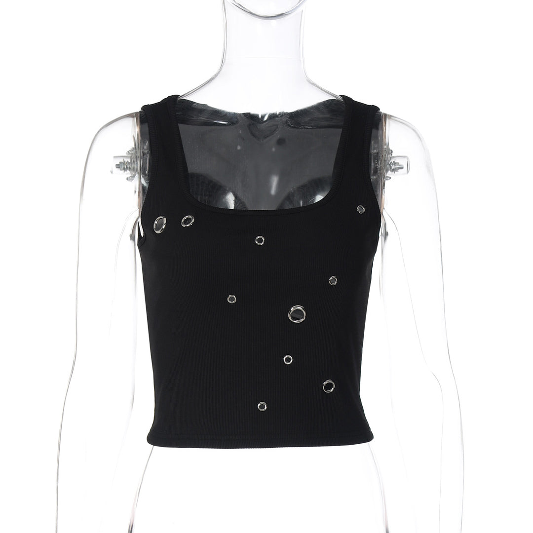 Dame Crop-Top med iögonfallande ringdetalj Mirla-Eva Jonsson