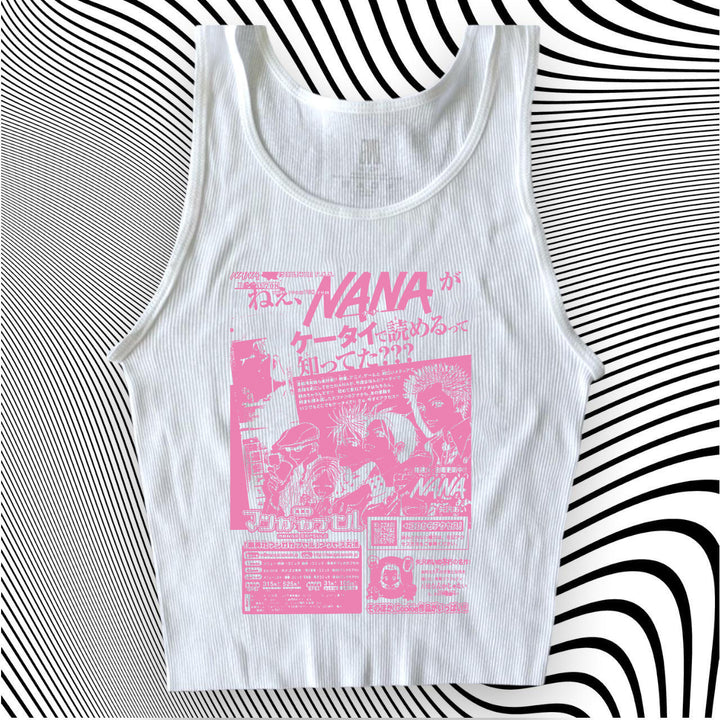 Dame Crop-Top med kreativ grafisk tryck Mirla-Eva Jonsson