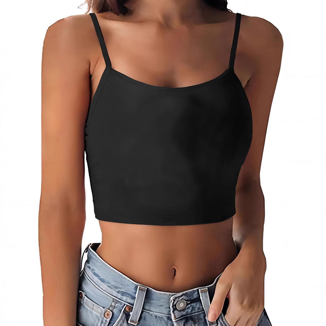 Dame Crop-Top med kreativt hjerte-design Mirla-Eva Jonsson