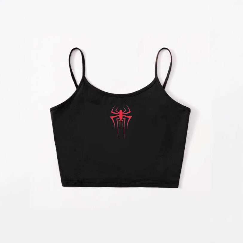 Dame Crop-Top med kreativt hjerte-design Mirla-Eva Jonsson