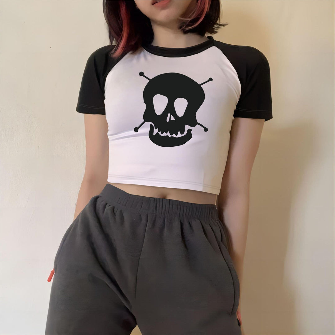 Dame Crop-Top med motiverande text och avslappnad passform Mirla-Eva Jonsson