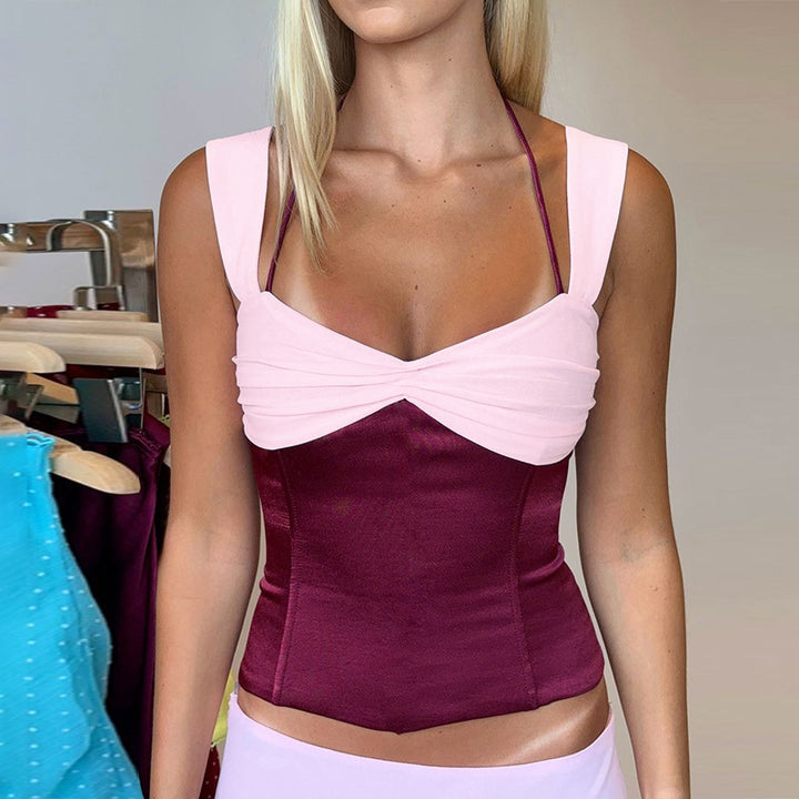 Dame Crop Top med off-shoulder design och raffinerade volangdetaljer Mirla-Eva Jonsson
