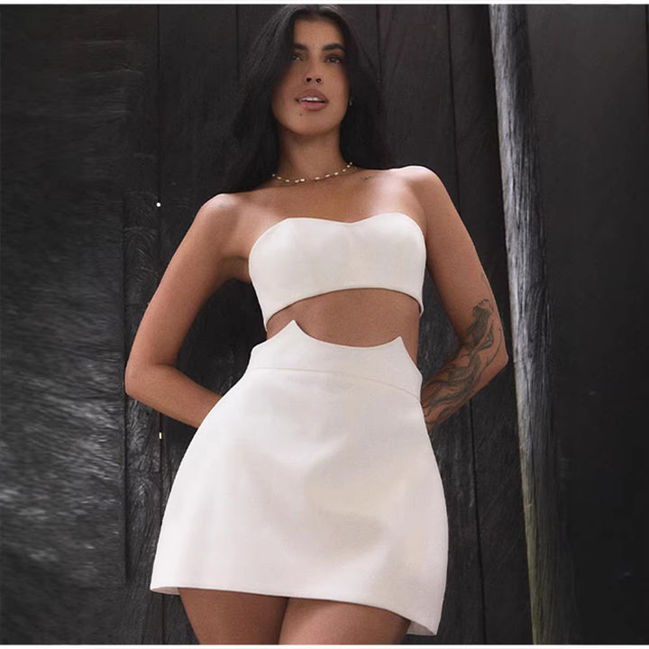 Dame Crop-Top och kjolset med elegant design Mirla-Eva Jonsson