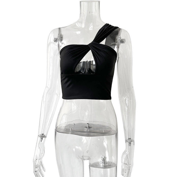 Dame Crop-top med knutdetaljer Mirla-Eva Jonsson