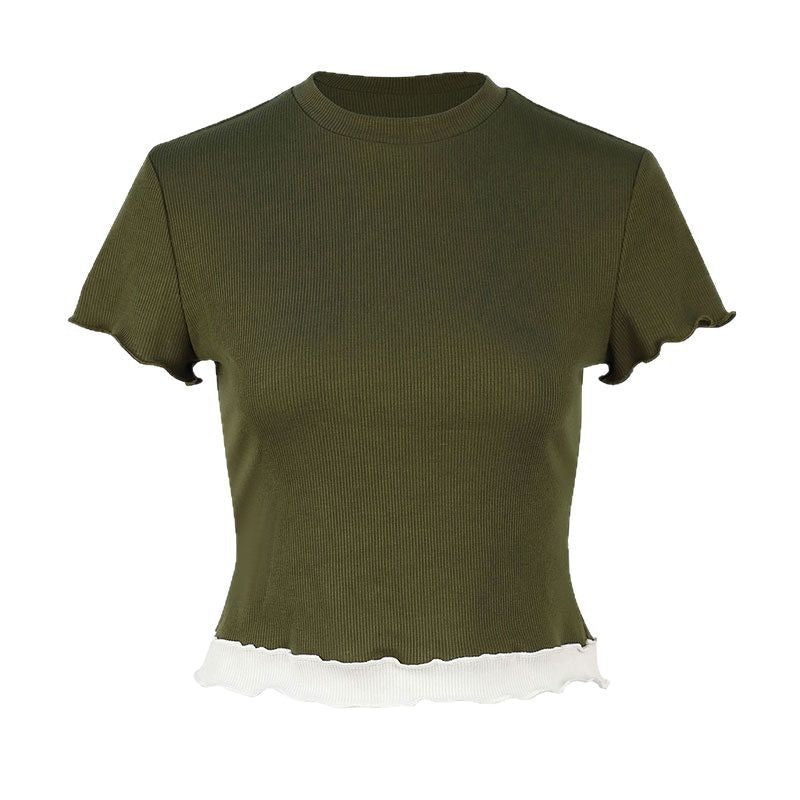 Dame Crop-top med ruffle detaljer Mirla-Eva Jonsson