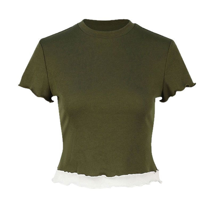 Dame Crop-top med ruffle detaljer Mirla-Eva Jonsson