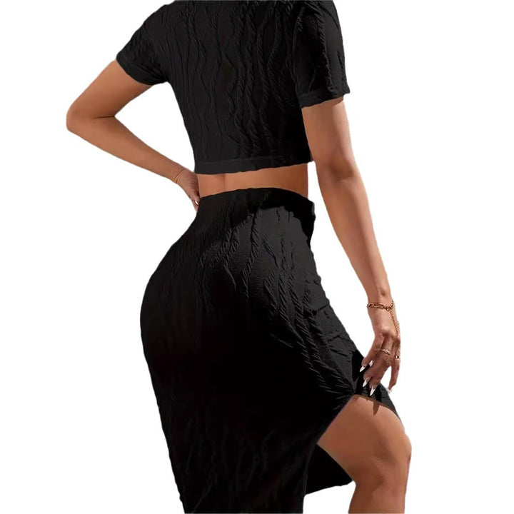 Dame Crop-top och Maxi-kjol Outfit Eva Jonsson-Eva Jonsson