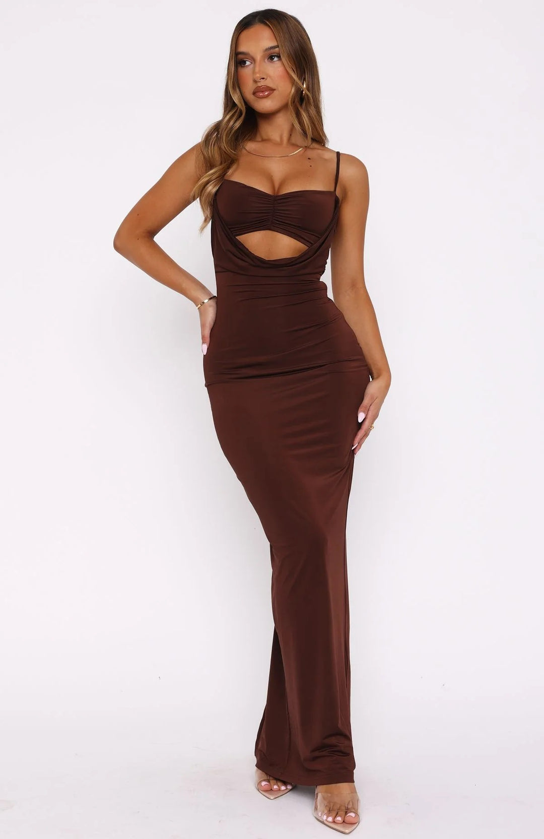 Dame Elegant Cut-Out Maxiklänning Mirla-Eva Jonsson
