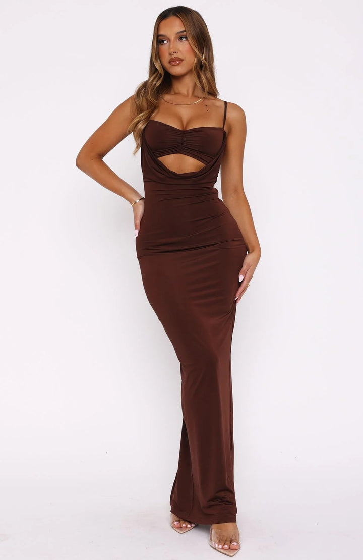 Dame Elegant Cut-Out Maxiklänning Mirla-Eva Jonsson