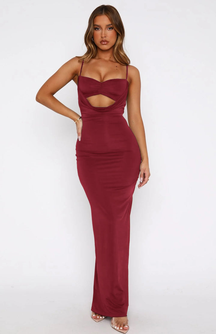 Dame Elegant Cut-Out Maxiklänning Mirla-Eva Jonsson