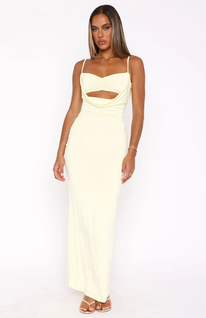 Dame Elegant Cut-Out Maxiklänning Mirla-Eva Jonsson