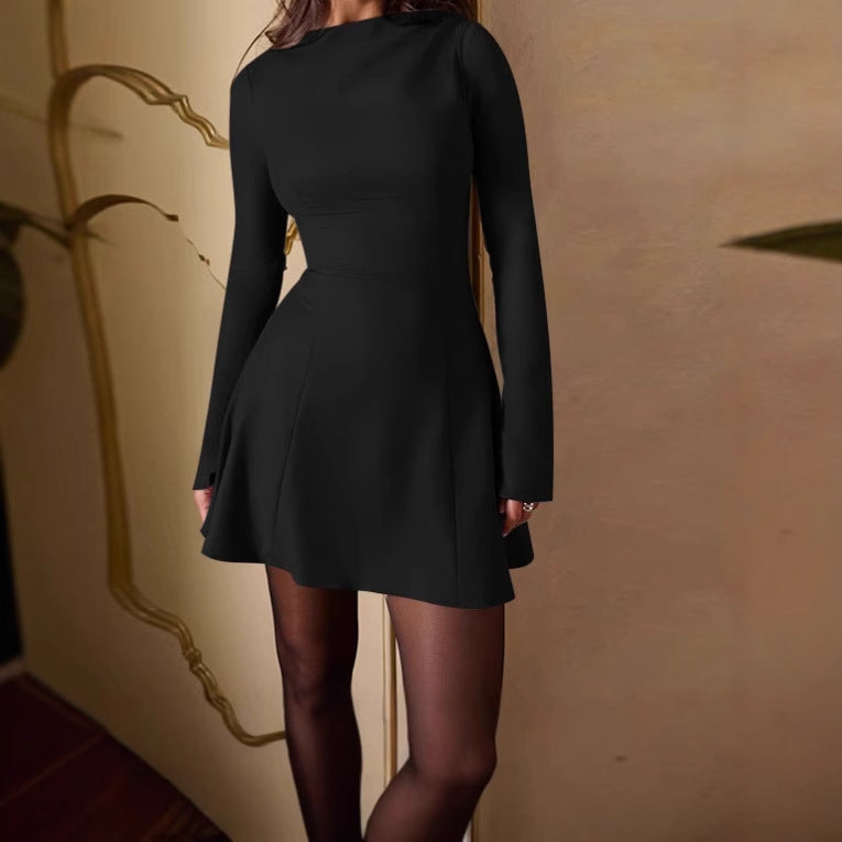 Dame Elegant Minikjol med asymmetrisk nederkant och rynkor Eva Jonsson-Eva Jonsson