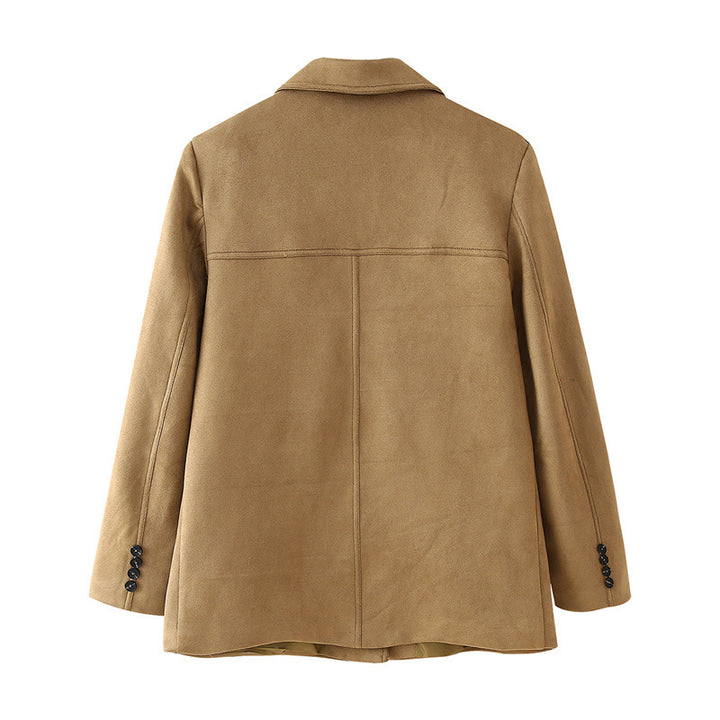 Dame Elegant SUEDE-blazerjacka Mirla-Eva Jonsson