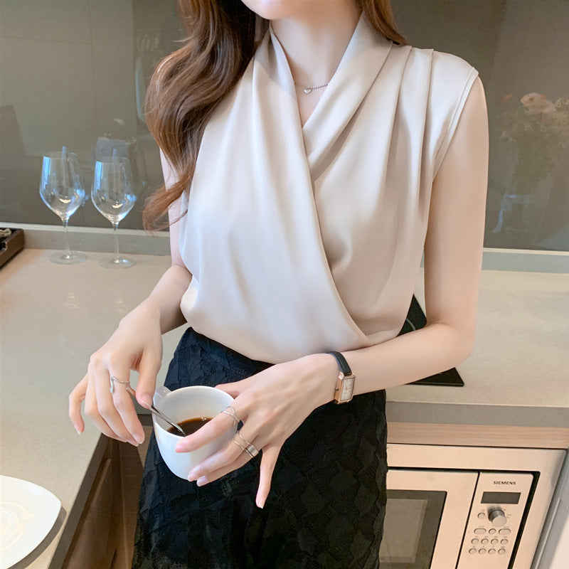 Dame Elegant Wrap Bluse Eva Jonsson-Eva Jonsson