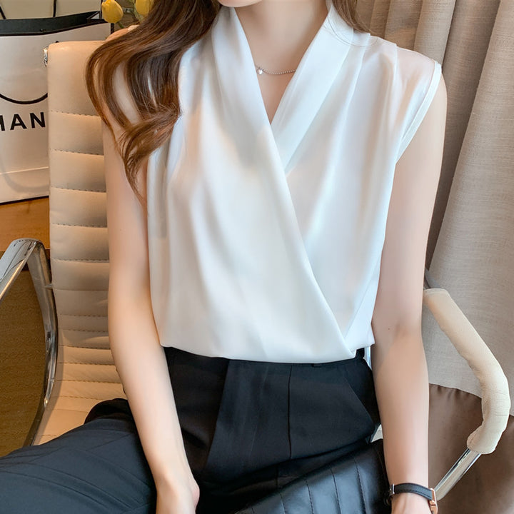 Dame Elegant Wrap Bluse Eva Jonsson-Eva Jonsson