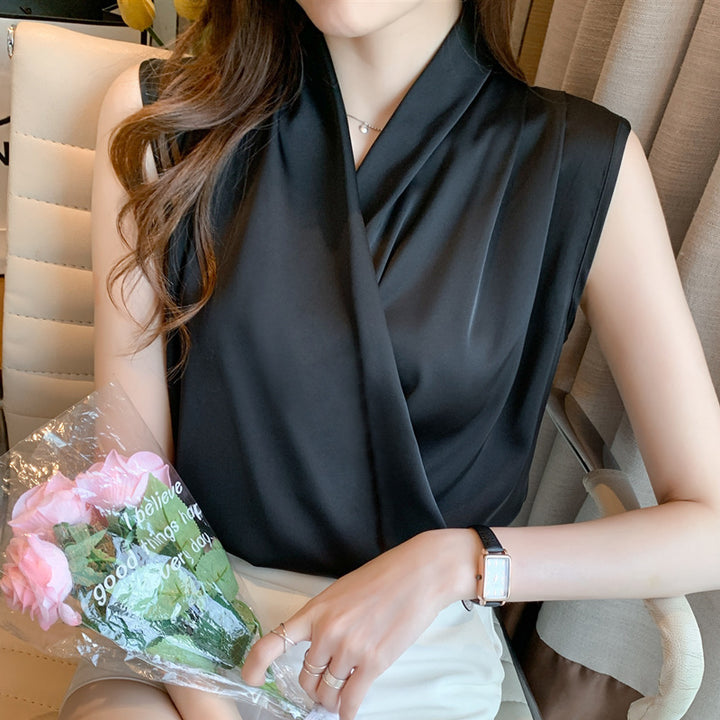 Dame Elegant Wrap Bluse Eva Jonsson-Eva Jonsson