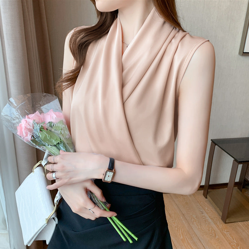 Dame Elegant Wrap Bluse Eva Jonsson-Eva Jonsson