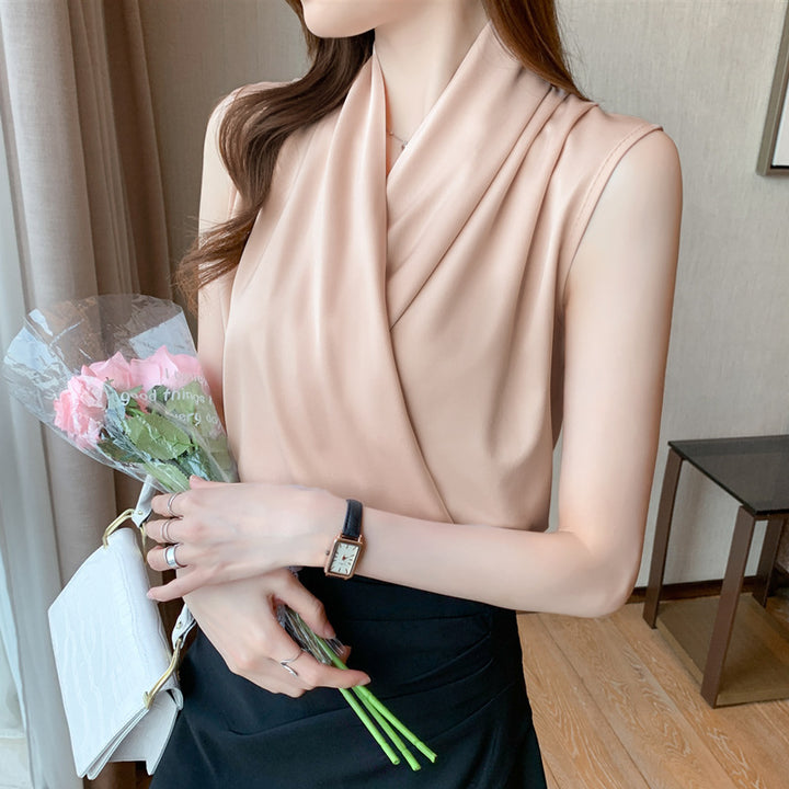 Dame Elegant Wrap Bluse Eva Jonsson-Eva Jonsson