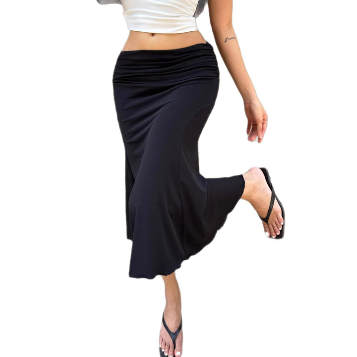 Dame Elegant Wrap skirt with gathered waist and flared hem Mirla-Eva Jonsson